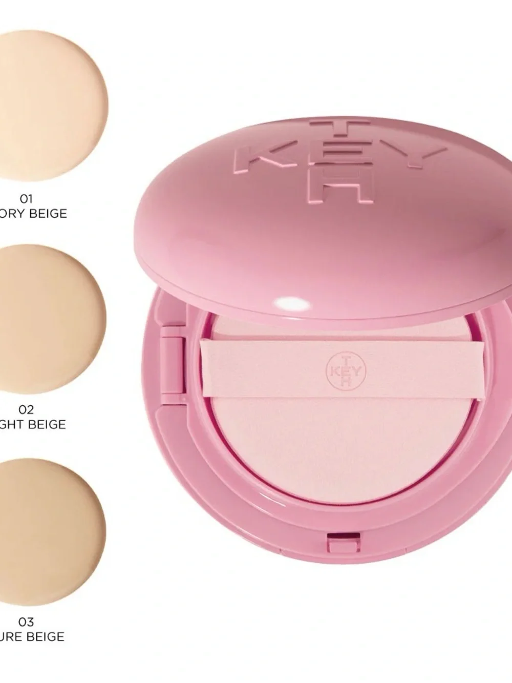 KEYTH PINK MAGNET CUSHION #02 LIGHT BEIGE (15G, 0.52 OZ.) kbeauty BNIB